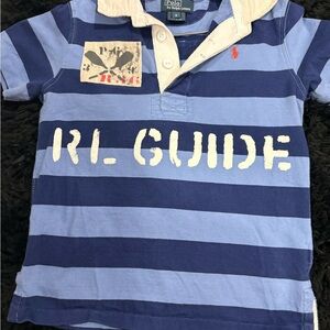 Polo by Ralph Lauren Kids Blue Striped Polo Shirt